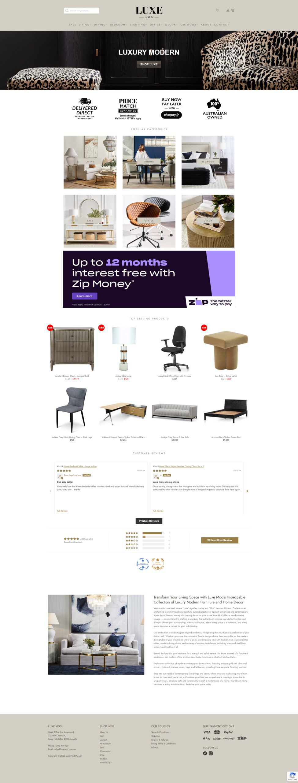 luxemod-website