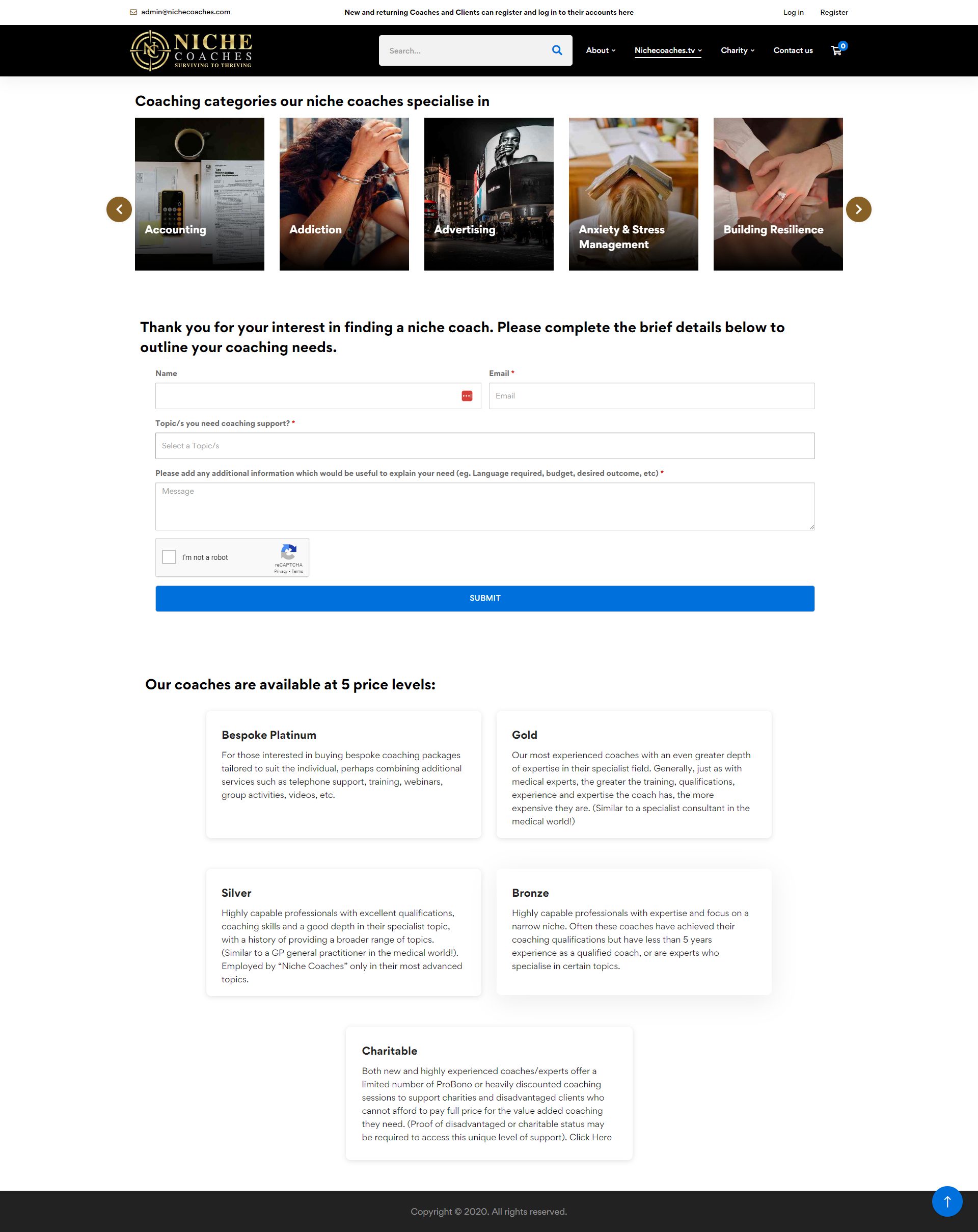 nichecoaches-website